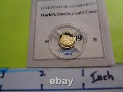 Mount Rushmore Washington Lincoln 2001 Liberia. 73 Grams. 999 Gold Coin Coa #c