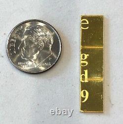 Must See 3- 1 GRAM, VALCAMBI BARS, 999.9 FINE GOLD COMBI BAR-, SEE OTHER GOLD
