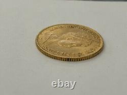 Netherlands 1917 10 Gulden Wilhelmina Gold Coin 4.3DWT 6.7 Grams