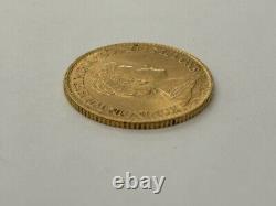 Netherlands 1917 10 Gulden Wilhelmina Gold Coin 4.3DWT 6.7 Grams