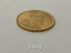 Netherlands 1917 10 Gulden Wilhelmina Gold Coin 4.3DWT 6.7 Grams