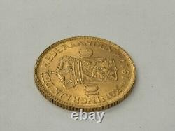 Netherlands 1917 10 Gulden Wilhelmina Gold Coin 4.3DWT 6.7 Grams