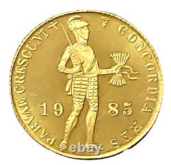 Netherlands 1985 Dutch Gold Ducat Proof Coin Bu