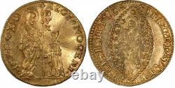 Nice 1722-32 Gold Coin Venice Italy Zecchino Ducat Alvise Mocenigo III KM 517