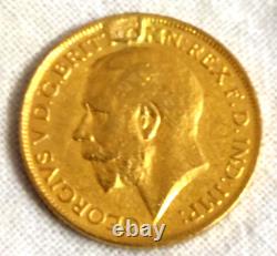 OLD THREE Sovereign King George V gold Coin from United Kingdom 8 grams 22ct
