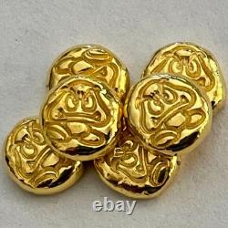 ONE 1 gram GOLD bar. 9999 Goomba hand poured bar mario brothers