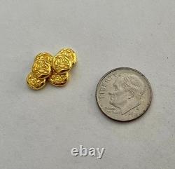ONE 1 gram GOLD bar. 9999 Goomba hand poured bar mario brothers