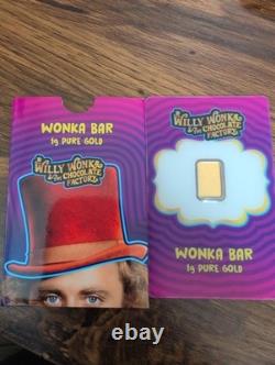 PAMP 1 Gram Willy Wonka, Wonka Bar GOLD Limited Swiss made