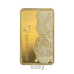 PAMP Lady Fortuna 45th Anniversary Carded 5 Gram Gold Bar