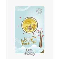 PAMP-MMTC Love Forever 5 Gram 24K. 9999 Fine Colorized Gold Coin In Assay
