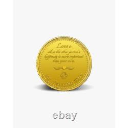 PAMP-MMTC Love Forever 5 Gram 24K. 9999 Fine Colorized Gold Coin In Assay
