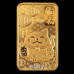 PAMP SUISSE? 1 Gram Gold Lucky Cat Mintage 3,000 IN HAND-FAST SHIP WORLDWIDE