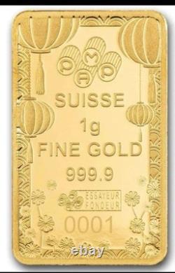 PAMP SUISSE? 1 Gram Gold Lucky Cat Mintage 3,000 IN HAND-FAST SHIP WORLDWIDE