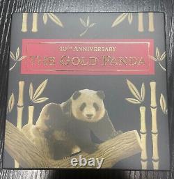 PANDA 40th Anniversary of Gold. 999 Silver Coin 5$ Solomon Islands 2022