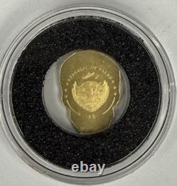 Palau 0.5 Gram. 9999 Gold La Cantina Skull Shaped Coin? COMES IN CAP withCOA