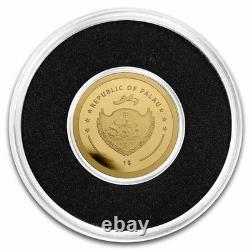 Palau 1/2 gram Gold $1 Baseball Shaped Coin