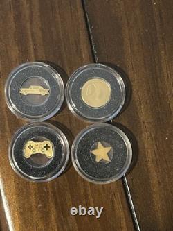 Palau 1 dollar 0.5g Gold. 999 (4 coins)