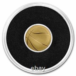 Palau. 5 gram 999.9 Pure Gold $1 Basketball Coin