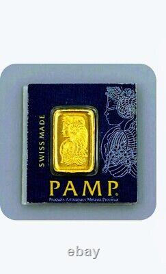 Pamp 1 Gram. 9999 Gold Bar Carded. 0321AGW L20005