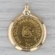 Paris France 24k Fine Gold Coin Pendant 14k Bezel 999 Yellow Gold 5 Grams