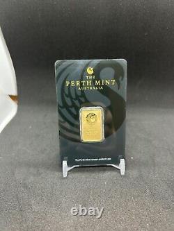 Perth Mint 10 Gram 99.99 Fine Gold Minted Art Bar in Certified Assay Card