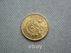 Peru 1962 ZBR Libra Gold Coin 7.98grams LOW MINTAGE 1 of 6203 Minted
