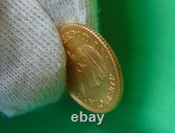 Peru -1966 Gold 1/2 Libra Coin Km#209