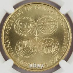 Philippines 1976 20 Gram 90% Gold 1500 Piso GEM BU Coin NGC MS69 I. M. F. Meeting