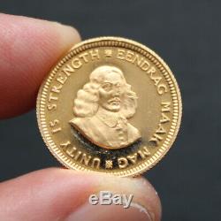 Pièce Or 1 Rand Afrique du Sud année 1980 South Africa Gold Coin 3,99 grammes