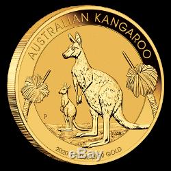 Pièce or 1/10 once 3,11 grammes Kangourou Australie 2020 1/10 oz Gold Kangaroo