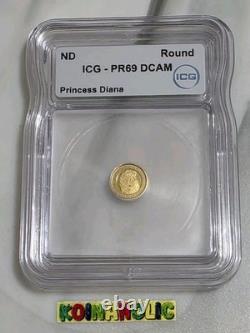 Princess Diana. 5 gram. 9999 Fine Gold ICG PR69 DCAM? The People's Princess