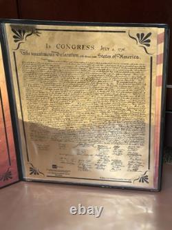 Pure 24k? Gold Declaration Of Independence Aurum 2 Dollar Bill Display CoA? S/N