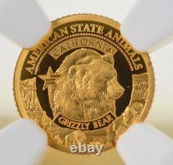 Pure Gold 1/2 Gram US State Animal Series 2021 G$5 Certified Coin