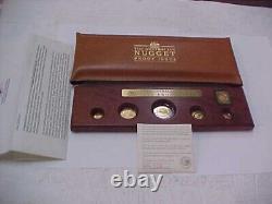 RARE 1992 Australia 5-Coin Gold Nugget Proof Set (Eagle Privy) 500 MINTED IN BOX