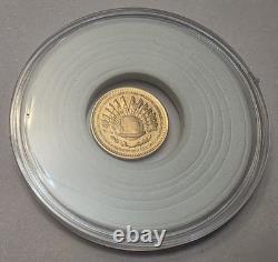 RARE Paris Mint JFK Political World Leaders Gold Coin 1.5g. 920 Kennedy Medal