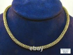 ROBERTO COIN 18k Yellow Gold Woven Necklace 34.6 Grams