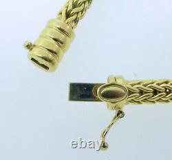 ROBERTO COIN 18k Yellow Gold Woven Necklace 34.6 Grams