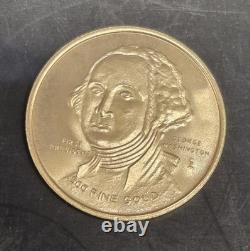 Rare 1776-1976 Bicentennial George Washington. 500 Fine Gold Coin 2.4 grams