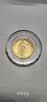 Rare 1904 Hungary 10 Korona Gold Coin Tough Date