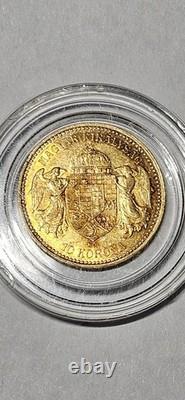 Rare 1904 Hungary 10 Korona Gold Coin Tough Date