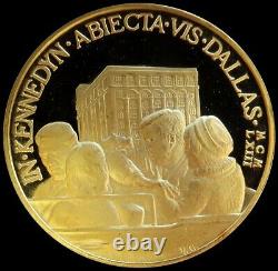 Rare 1964 Gold 50 Gram John F Kennedy Assasination Lee Harvey Oswald Proof Medal