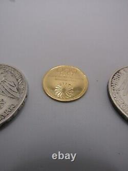 Rare 3 Coin Set 1972 German Olympic Gold & Silver Coins, Olympic Munchen. SC91