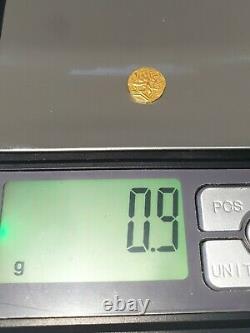 Rare Ancient Islamic Gold Coin Founded In Afghanistan Weighing 0.9 Grams