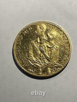Rare Gold Coin Medallion Abraham Lincoln John F. Kennedy 1865 1963 7.0 Grams