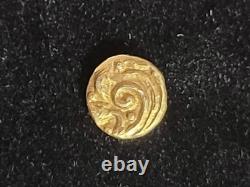 Rare Gold India Fanam Coin Elephant Design. 3 Grams