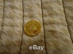 Rare Gold Islamic Coin -Dinar Marked purity 999.9 (24K) weight 5 grams Year 1406