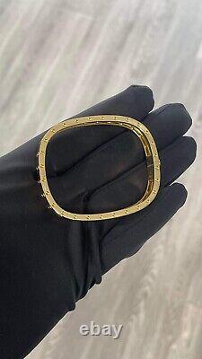 Rare Roberto Coin 18KT GOLD Solid Square Bangle Poi's Moi Bracelet 34.5 Grams