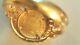 Real 1853 22k One Dollar Gold Coin Mounted On 14k Solid 6.4 Gram Gold Ring