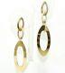 Roberto Coin 18k 750 Gold Chic & Shine Dangle Earrings 1 3/4 Long 6 Grams