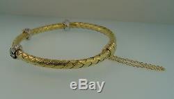 Roberto Coin 18K Diamond Silk Weave Bracelet-18.4 Grams